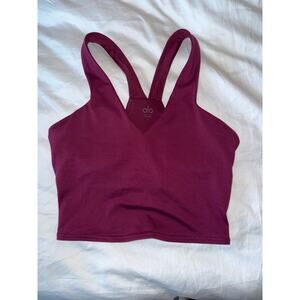 Alo wild berry real bra tank